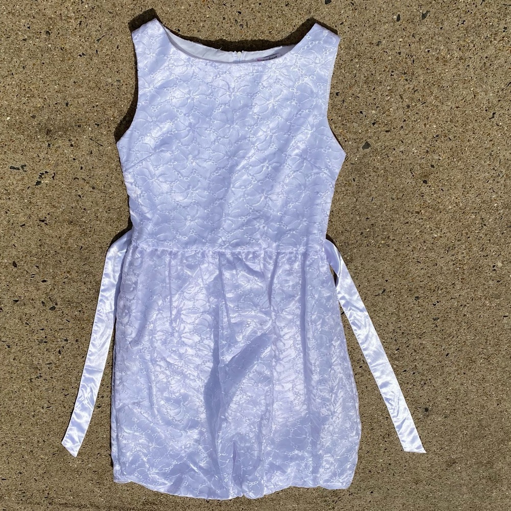 KC Parker by Hartstrings Size 16 Sleeveless White Lace Dress NWOT